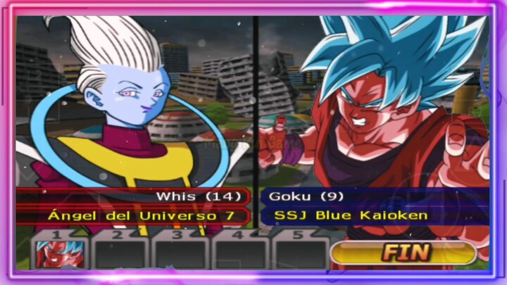 Whis Angel Universe 7 VS Goku SSJ Blue Kaioken - DB MOD ANDROID GAMEPLAY