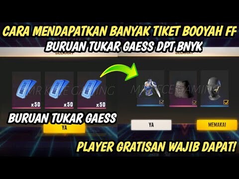 CARA MENDAPATKAN TIKET BOOYAH UNTUK TUKAR TOPENG MALING || CARA MENDAPATKAN TOPENG MALING FF