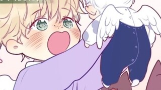 Ring 72 Little Angel Baby Drink Nana! This is a baby with big wings~