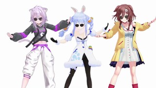 [MMD] [Usagi Pekora x Nekomata Kojima x Inugami Chinone] Persona 4 Specialist [Transfer]