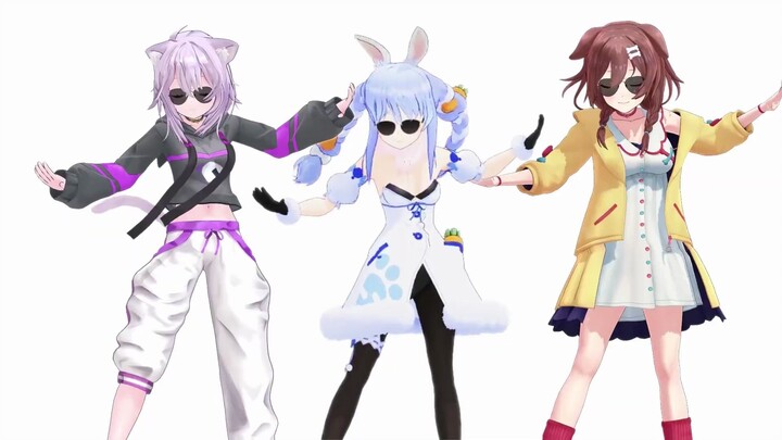 【MMD】【兔田佩克拉×猫又小粥×戌神沁音】女神异闻录4 Specialist【搬运】