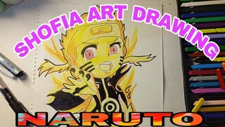 menggambar chibi Naruto