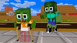 POOR BABY ZOMBIE LOSER BECAME A HERO - Minecraft Animation Monster School