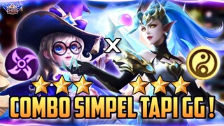 COMBO SIMPEL TAPI KUAT ! GG PARAH 3STAR KARINA CADIA !! MAGIC CHESS MOBILE LEGENDS