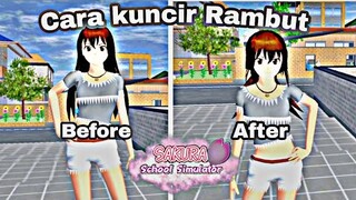 Tutorial Cara kuncir rambut atau cara mengikat rambut | TUTORIAL SAKURA SCHOOL SIMULATOR |