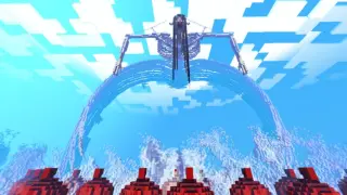 Witness the scene of Earth Naruto in Minecraft!