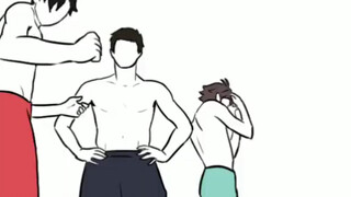 Permainan Jenga kapten "Volleyball Boys".