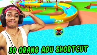 30 Orang adu shortcut di map super slide