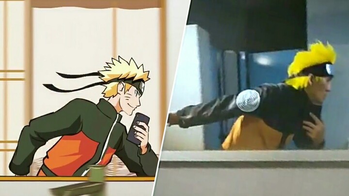 Naruto Mirror Run Challenge | Naruto Song Silhouette