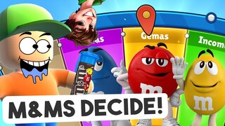 OS M&MS DECIDEM NO GIRO DAS CORES DO STUMBLE GUYS!