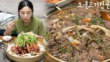 Real Mukbang:) The best Korean beef bulgogi recipe ☆ Kimchi, noodles