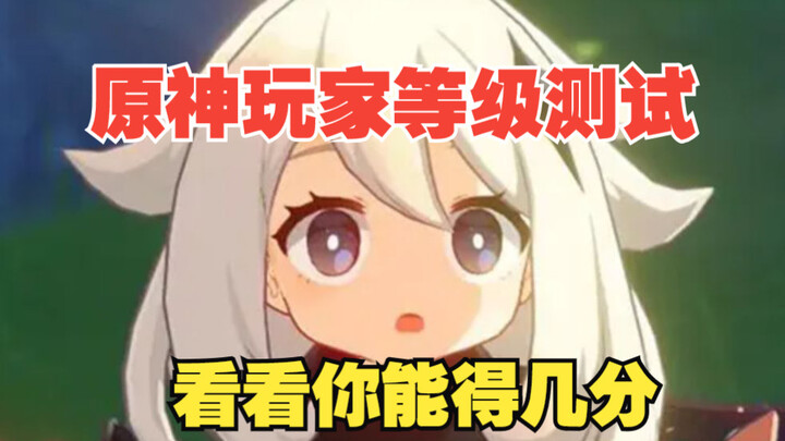 Genshin Impact Player Level Exam! See how many points you can score~~