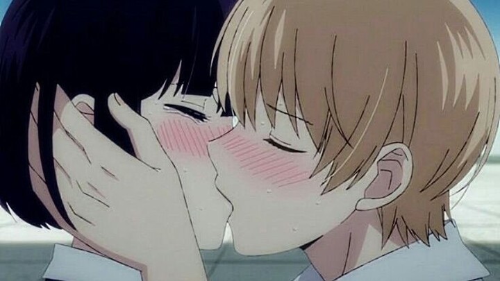 "Sakura and Haruka School Kissing Scene" (Sakura Trick) 💋🥵