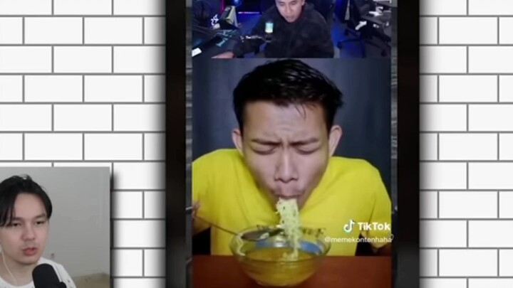tutorial makan mie tanpa di kunyah 😵