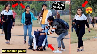 Hit and Run prank | Public Reaction | funny prank 2022  | prank video