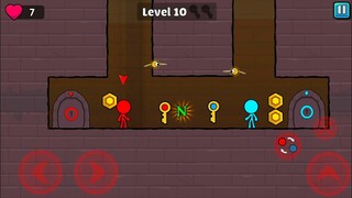 Red & Blue Stickman 2 : Stickman Game - watergirl and fireboy