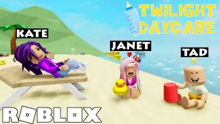 Babies go to the BEACH in Twilight Daycare! | Roblox Roleplay