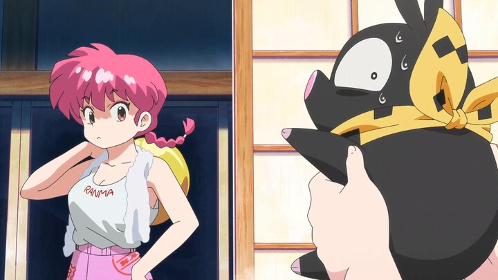 New October episodes: Short-haired Akane is online, Ryoga turns into a pig after being exposed to co