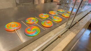 Kẹo mút cầu vồng 🌈 #keomut  #keomutcauvong #sugar