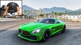 Mercedes AMG GTR | Forza Horizon 5 | Steering Wheel Gameplay
