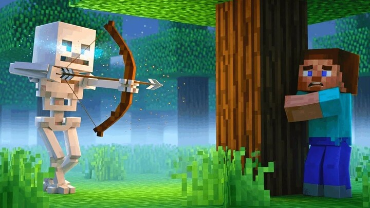 ESQUELETO ARQUEIRO no MINECRAFT - Etevaldo Craft