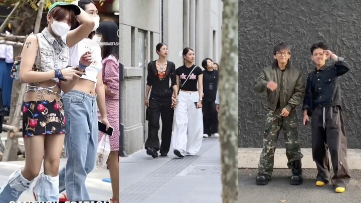 [TikTok] A side-by-side comparison of street styles across China, Japan, South Korea, Thailand, and 