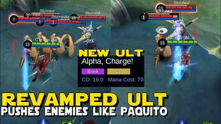 REVAMPED ALPHA'S ULTIMATE IS OP! PUSHES ENEMIES LIKE PAQUITO AND TIGREAL! | MOBILE LEGENDS REVAMPED!