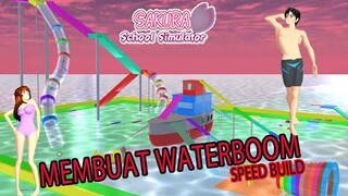 membuat WATERBOOM pantai waterpark di Sakura School Simulator Indonesia