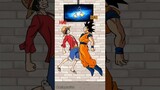 Goku And Luffy’s Potara Fusion (Animation) #shorts #dragonball #onepiece