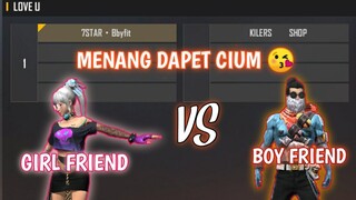 GIRLFRIEND vs BOYFRIEND WHO IS WIN? 🇮🇩😘 | GARENA FREE FIRE INDONESIA