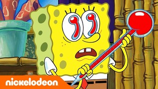 SpongeBob | SpongeBob Merusak "Cuti Sakit" Squidward 🤒 | Nickelodeon Bahasa