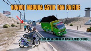 KONVOI TRUK MADURA ASYIK DAN ON FIRE