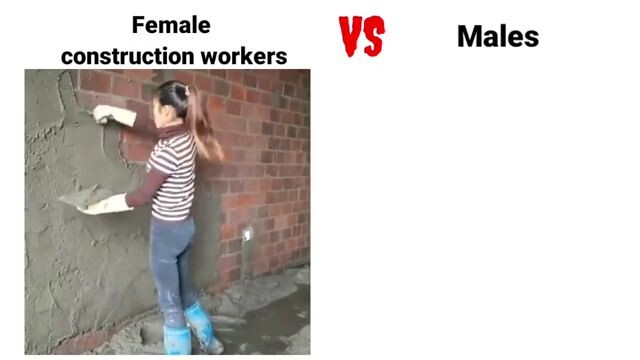 Famale Construction Workers Vs Males