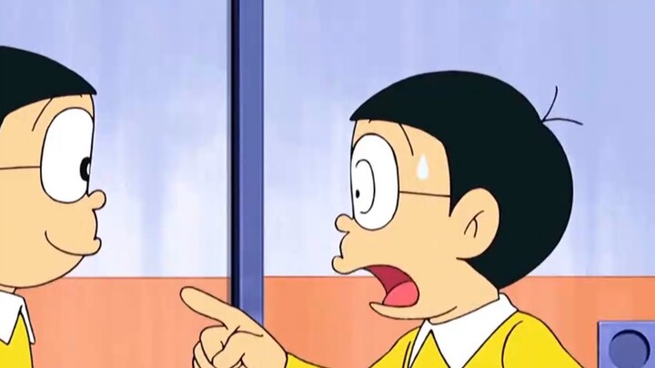 Doraemon: Nobita used the multiplying mirror to copy toys and accidentally created a copy of himself