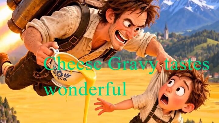 Cheese gravy tastes wonderful on everything!