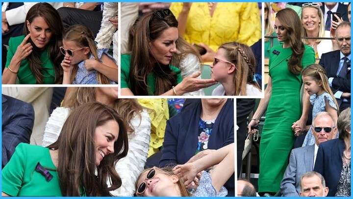 princess charlotte funny moments Wimbledon for the men's final