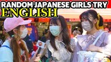 FUNNY ENGRISH Challenge with Japanese GIRLS! Can they say it?