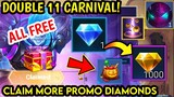 FREE PROMO DIAMOND! DOUBLE 11 CARNIVAL/HALLOWEEN TRICKSTERS/MORE FREE SKIN EVENTS (CLAIM NOW)!