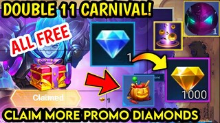 FREE PROMO DIAMOND! DOUBLE 11 CARNIVAL/HALLOWEEN TRICKSTERS/MORE FREE SKIN EVENTS (CLAIM NOW)!