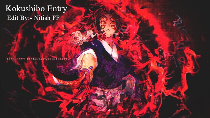 kokushibo Entry - Demon slayer - season 3  #anime #animeedits #shorts #viral #trending