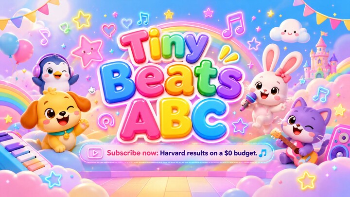 Learn A to Z with Tiny! 🔤🌈 Toddler Educational Music & Dance Compilation | Tiny Beats ABC