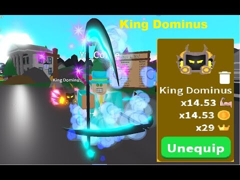 UPDATE! Saber Simulator Rarest Pet King Dominus 😱😱 Roblox)
