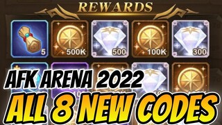 8 NEW Redeem CODES | AFK Arena 2022