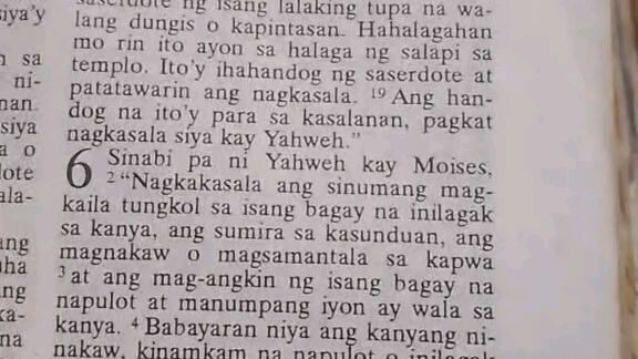 Pang Araw Araw na Talata.     Leviticus 6:1-7