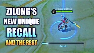 ZILONG WITH THE NEWEST UNIQUE RECALL ANIMATION