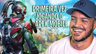 Minha PRIMEIRA VEZ jogando APEX MOBILE e primeiras impressões de alguém que NUNCA jogou no celular!