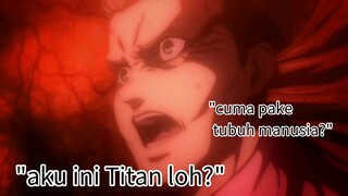 Momen ngakak Jaw Titan pertama kali ngerasain diburu kapten Levi Ackerman🤣