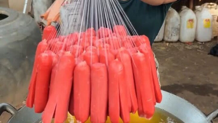 Delicious Indian Fried Hot Dog