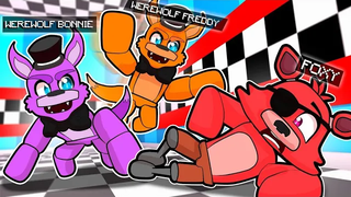 มนุษย์หมาป่า Freddy HUNTS Foxy Minecraft Five Nights ที่ FNAF Roleplay ของ Freddy