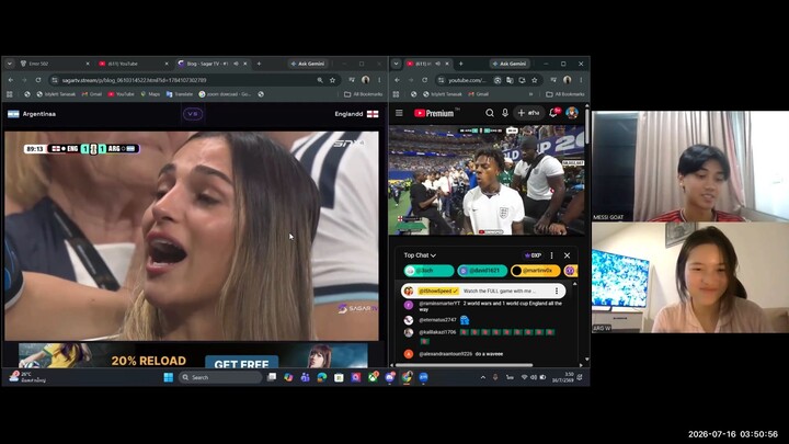 ARGENTINA vs ENGLAND (2-1) 16 JUL 26 WC26  send England home